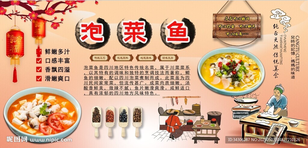 泡菜鱼背景墙