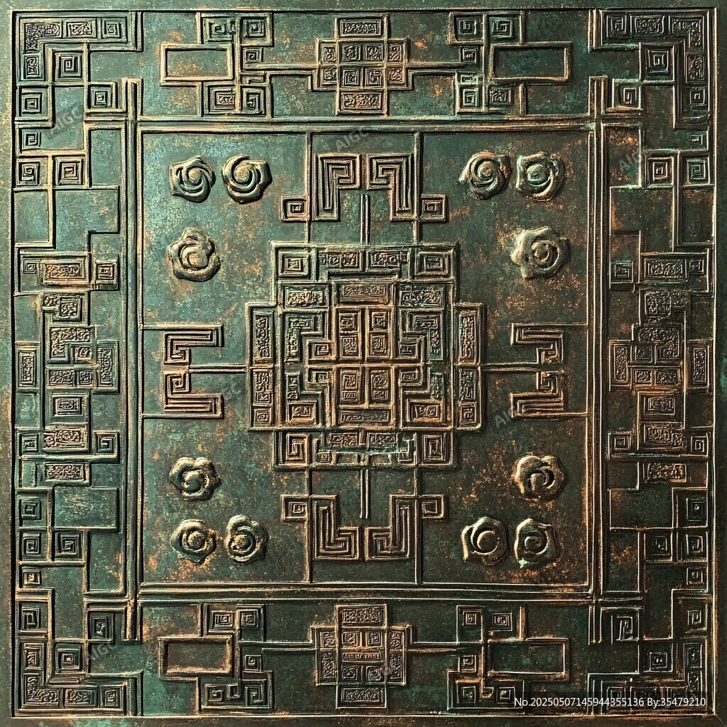 青铜纹饰图案 古典艺术之美