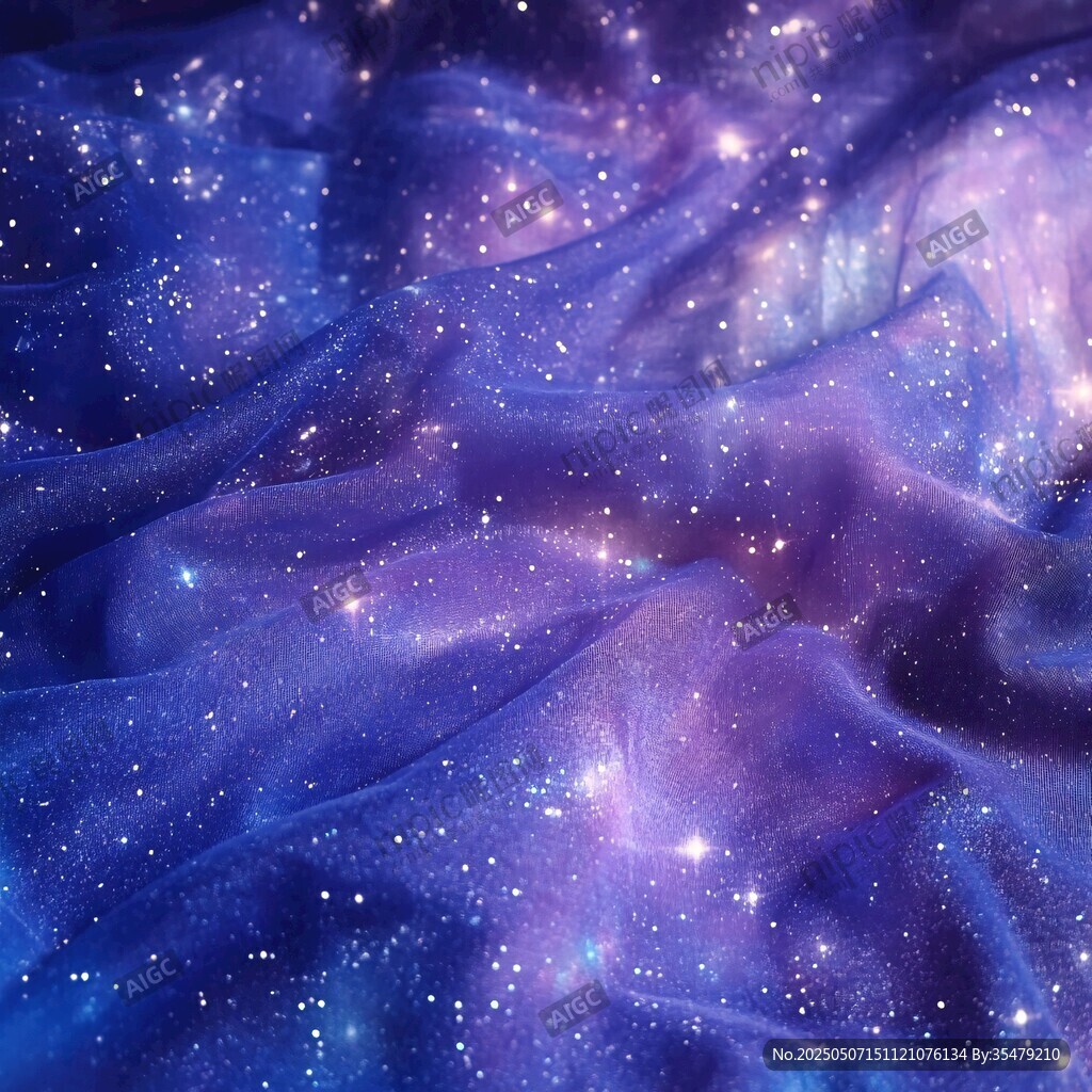 梦幻星空纹理布料