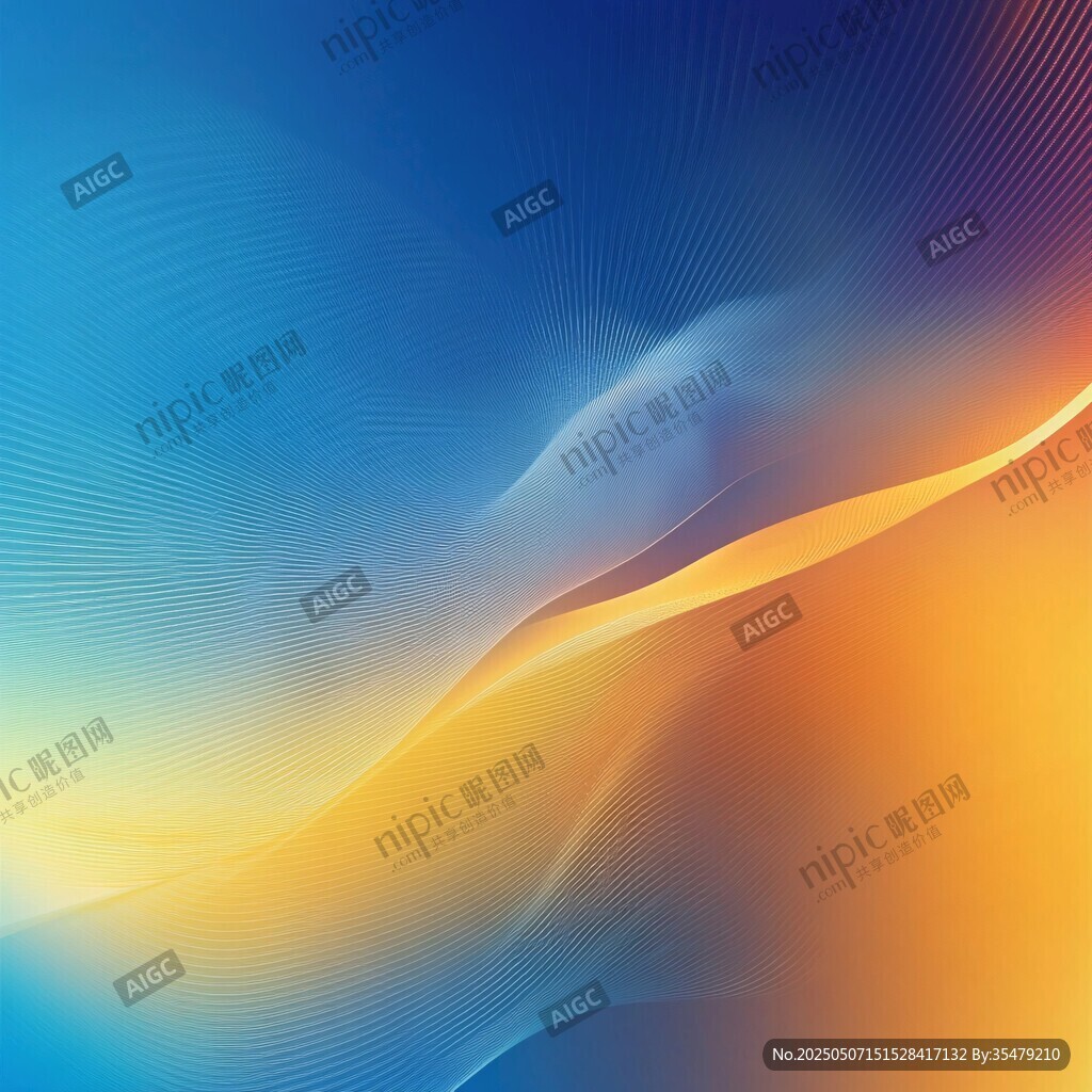 梦幻渐变流动线条背景图