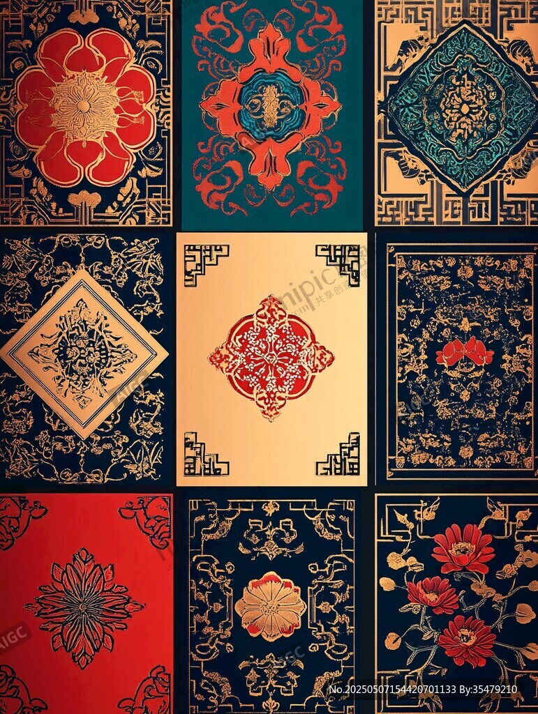 中式传统花纹图案集合
