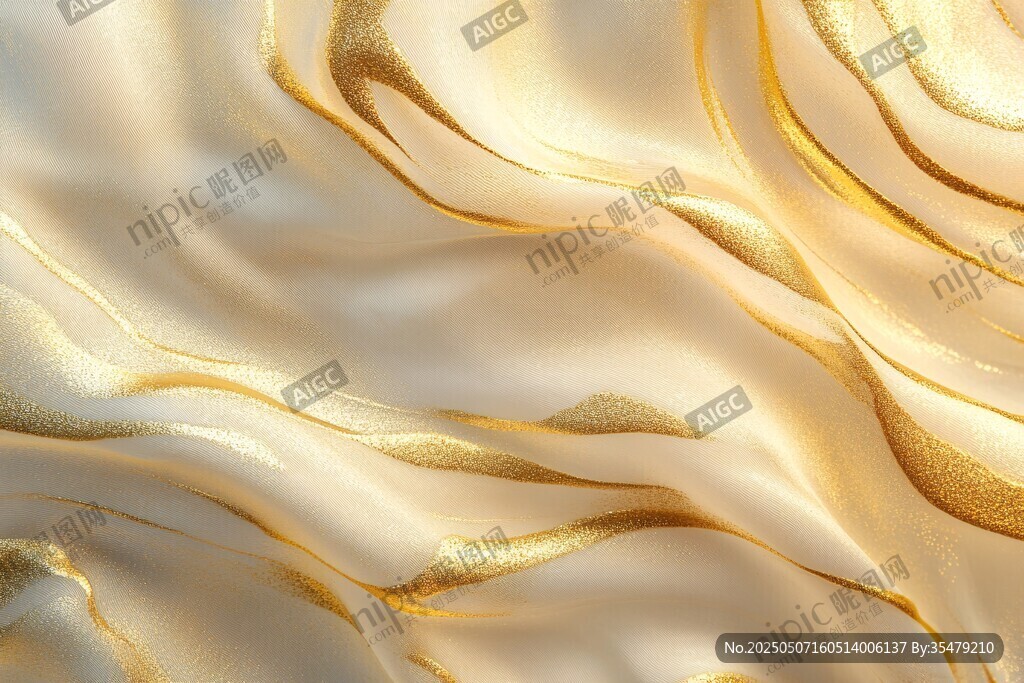 金色绸缎纹理 奢华质感