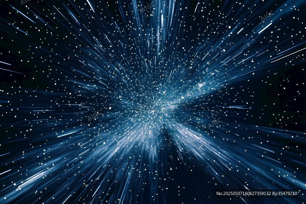 梦幻星空粒子放射特效