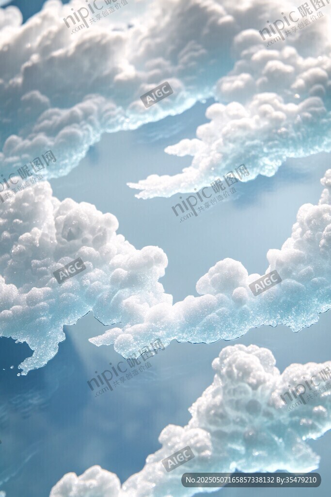 梦幻云朵 天空中的诗意景象