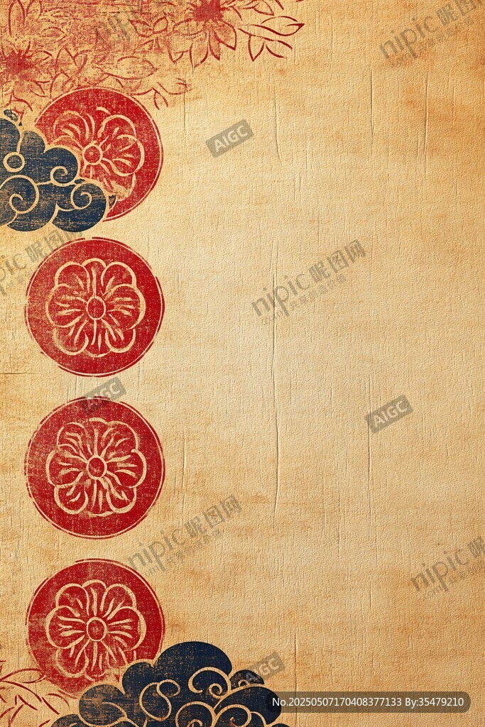 中式古典花纹背景图