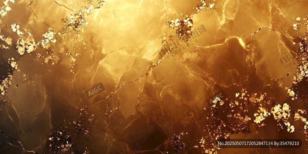 金色梦幻流体纹理背景
