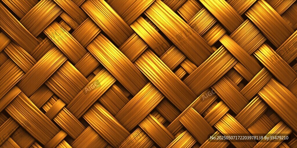 金色编织纹理背景图案