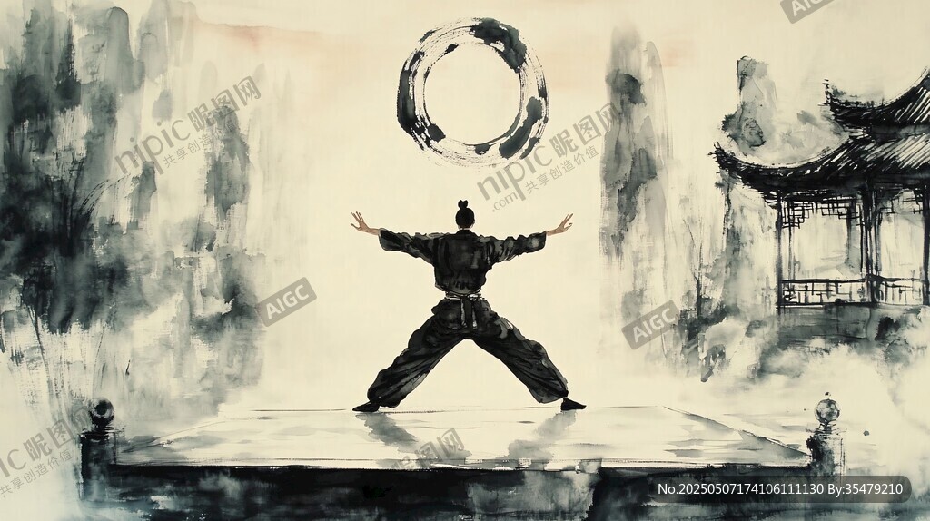 水墨武者展太极神韵