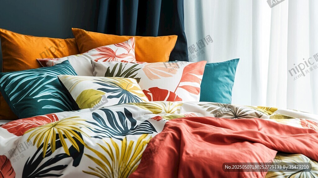 多彩热带风床上用品组合