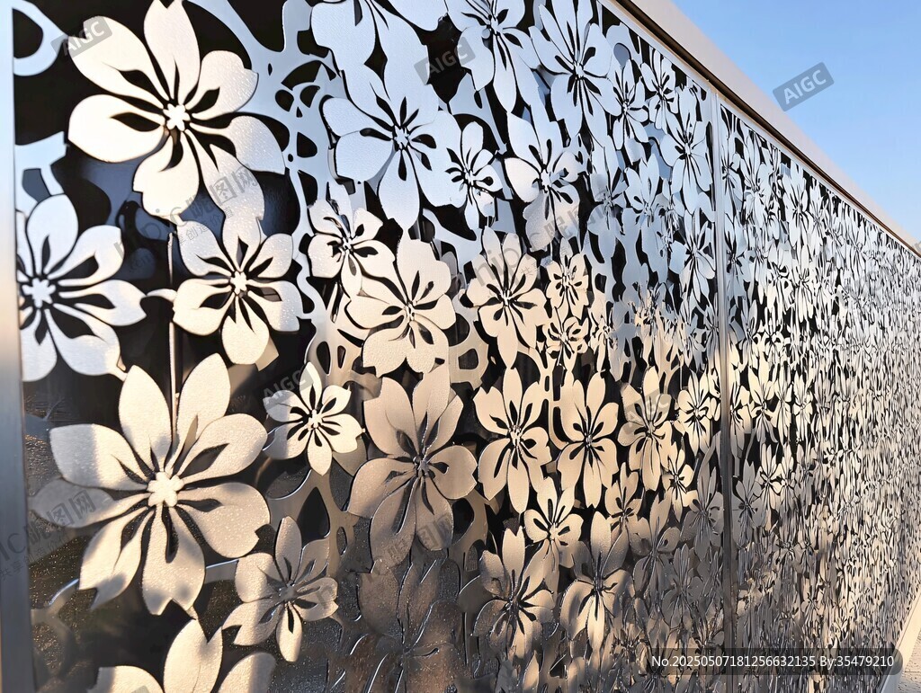 金属雕花墙面 精致艺术感