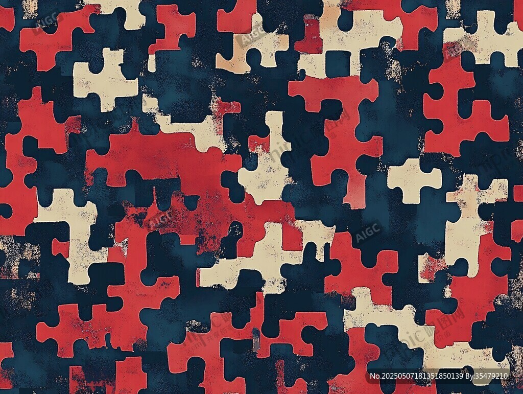 拼图图案背景纹理设计