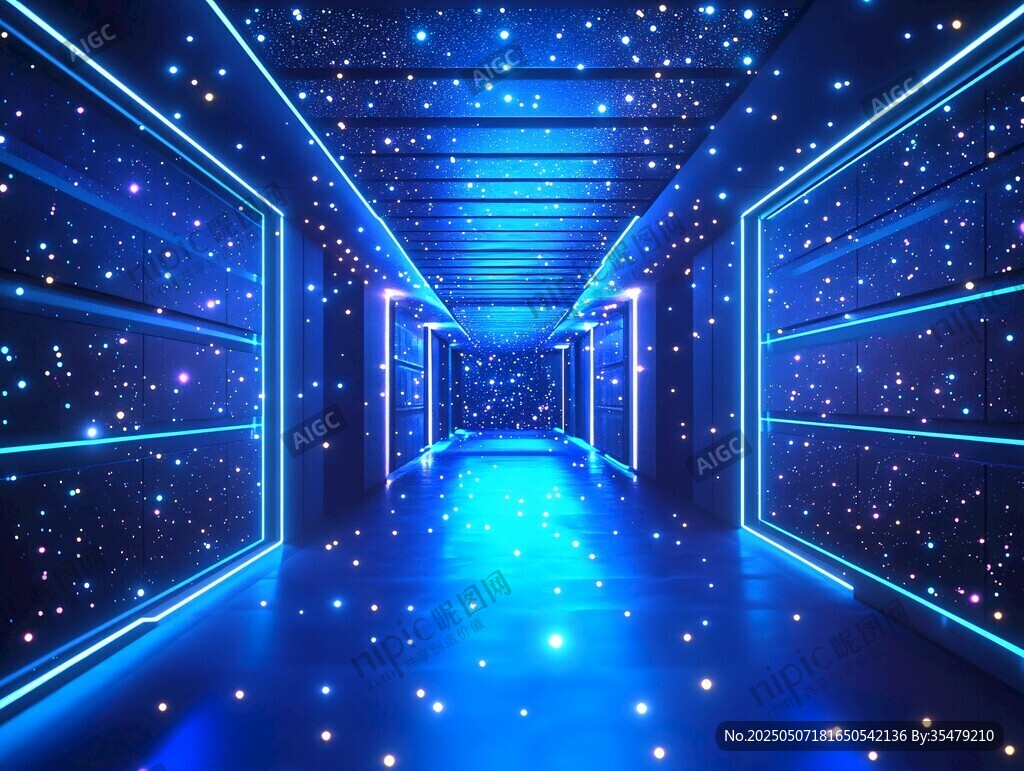 梦幻星空科技感走廊
