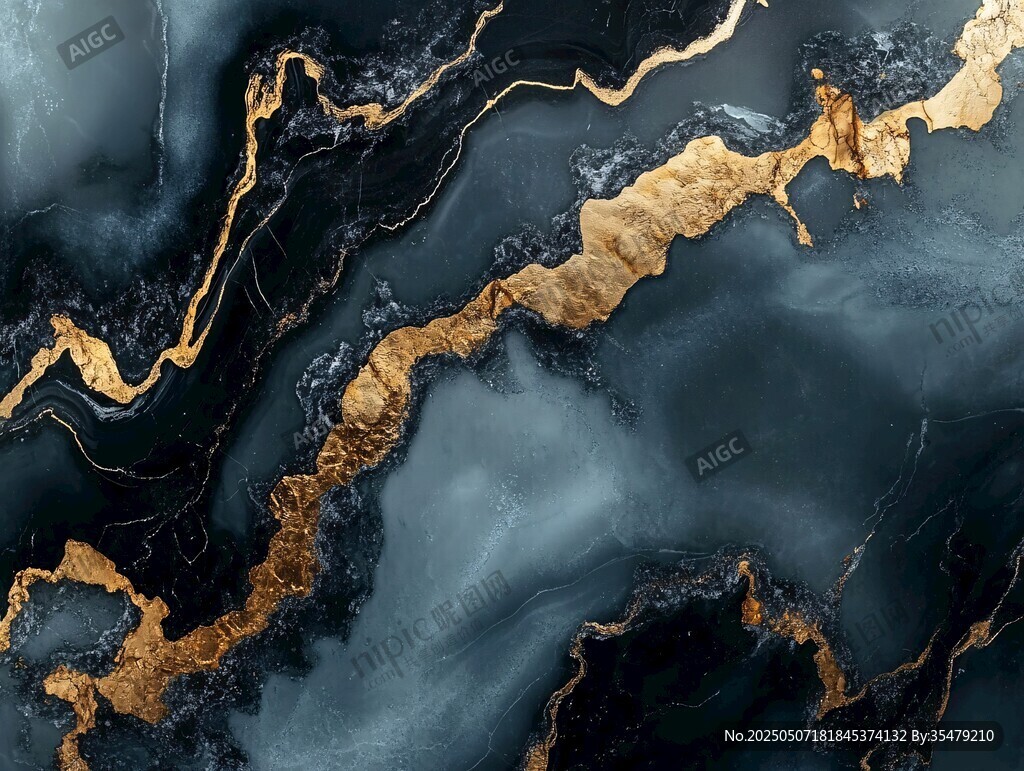 黑金大理石纹理艺术背景