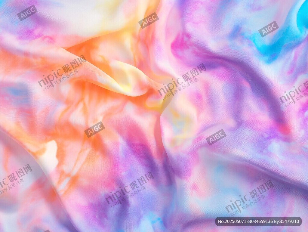 梦幻炫彩流动纹理背景图