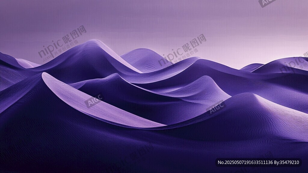 梦幻紫色沙丘景观