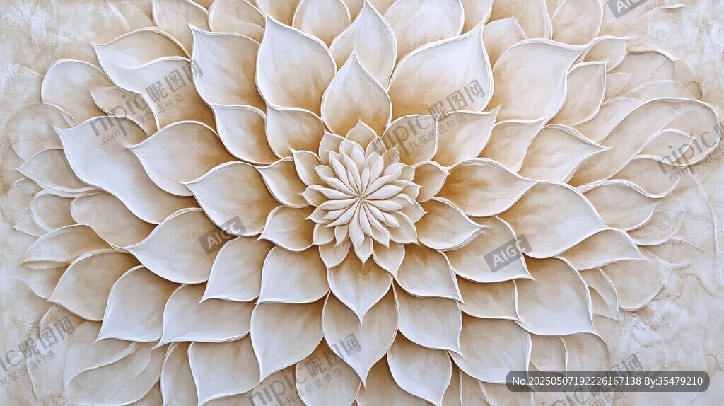 立体花瓣艺术图案