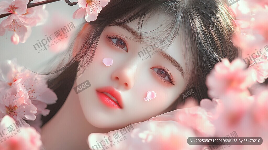 樱花少女 梦幻唯美容颜