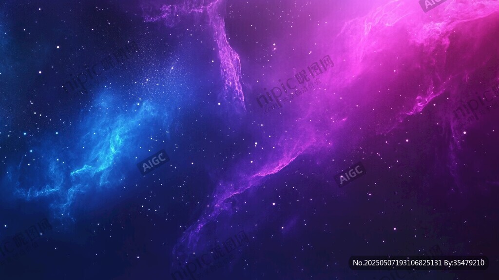 梦幻绚丽的宇宙星云景观