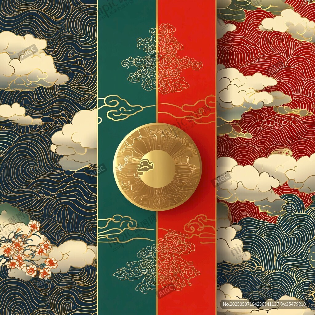 中式古典云纹祥瑞图案集