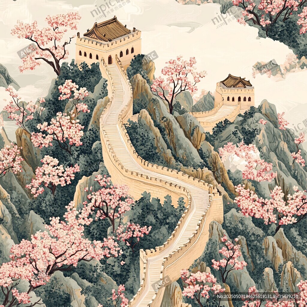 春日长城美景图