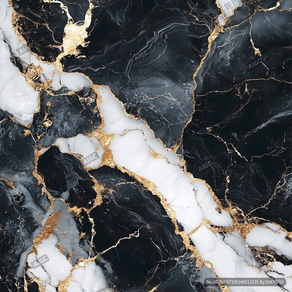 黑金大理石纹理图案