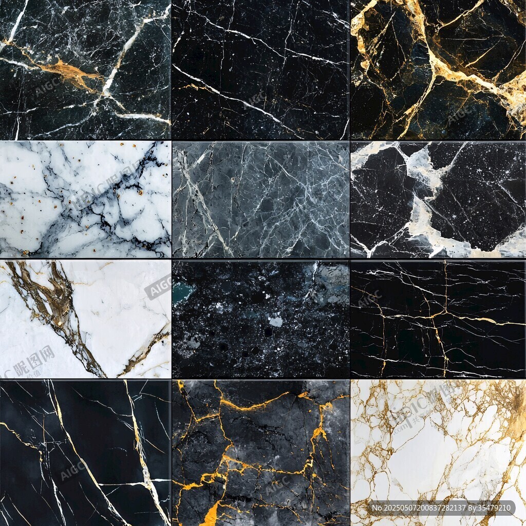 多样大理石纹理精美展示