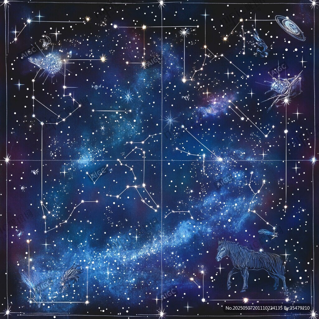 梦幻星空星座图