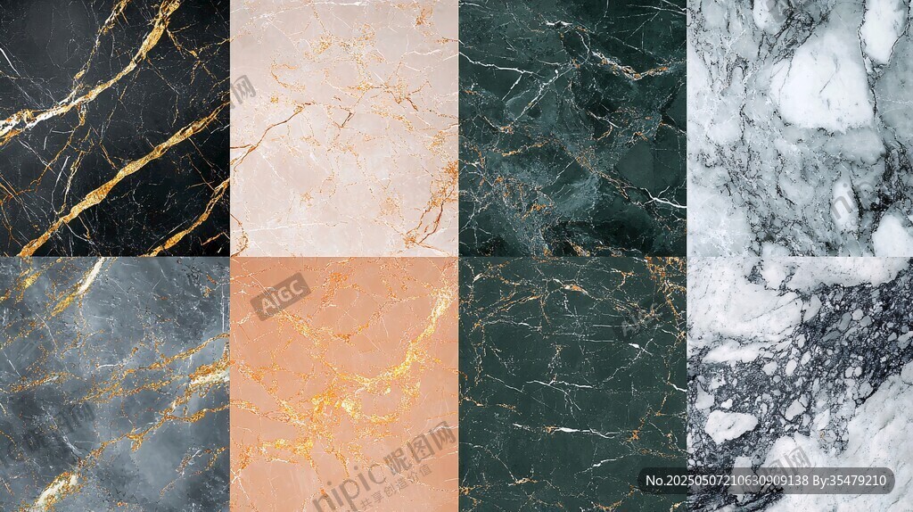 多样大理石纹理精美展示