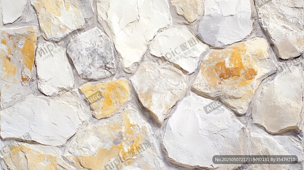 石砌墙面纹理特写