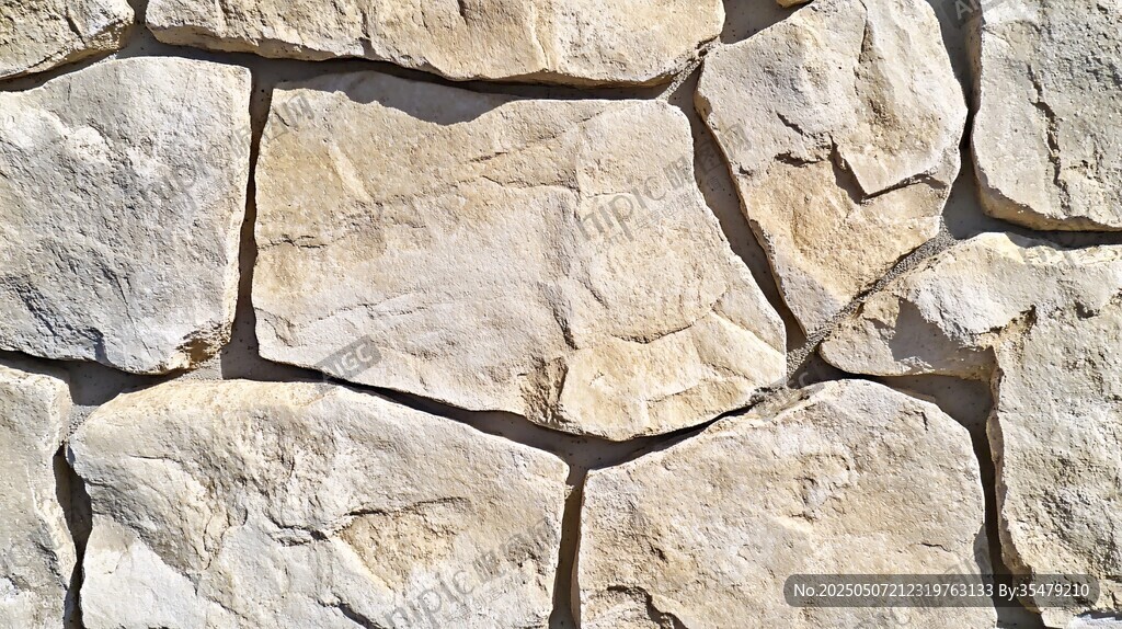 石砌墙面纹理特写