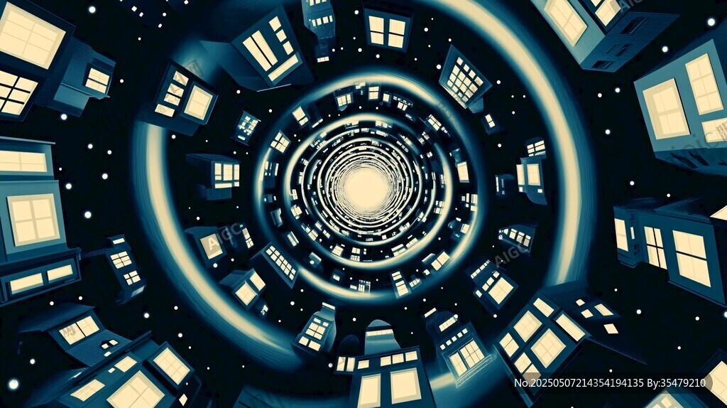 梦幻螺旋建筑空间景观