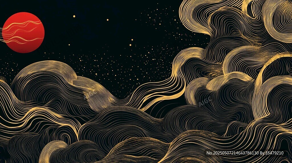 月夜金浪图