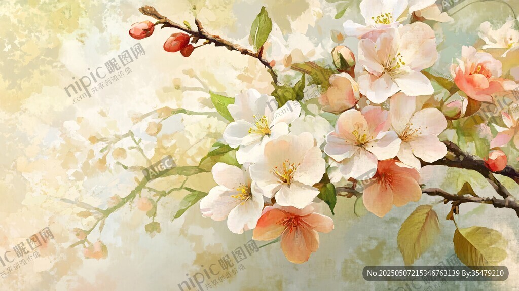 春日繁花绽放枝头