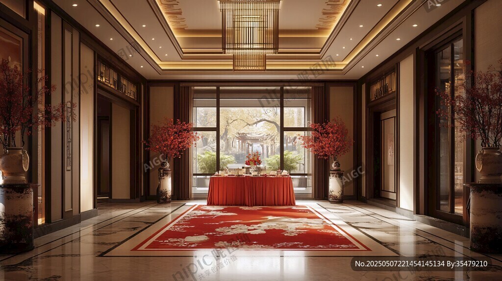 豪华中式大厅典雅空间