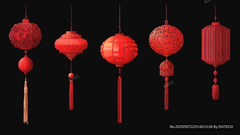 喜庆红灯笼 点亮节日氛围