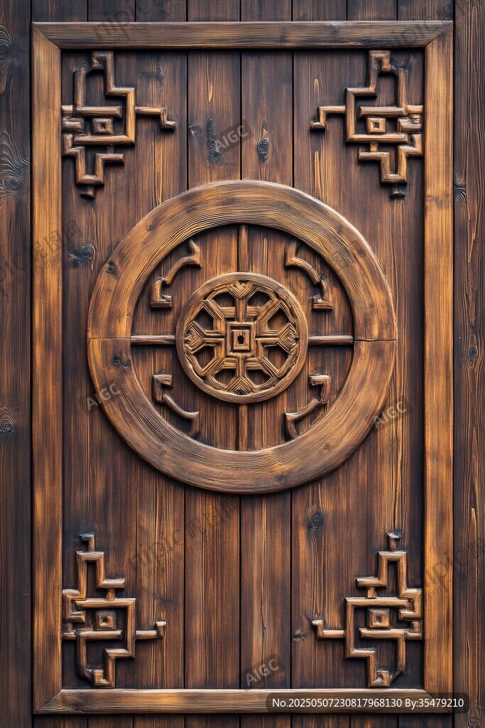 中式木雕门板 传统工艺之美