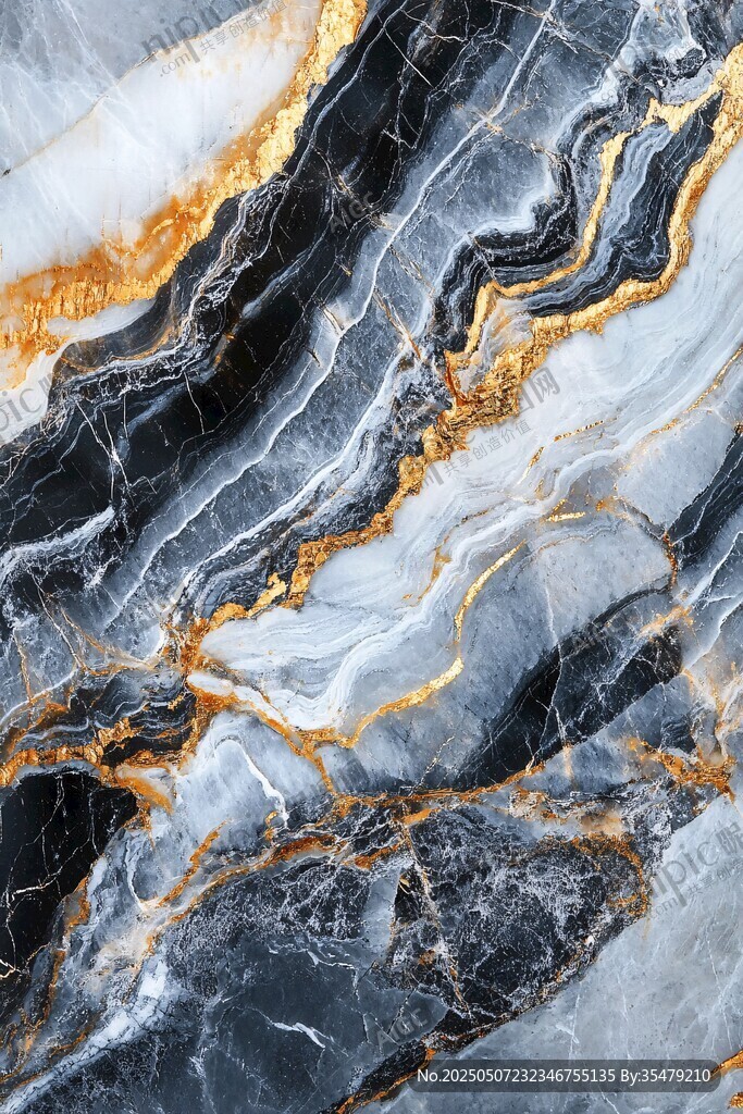 黑金大理石纹理图案