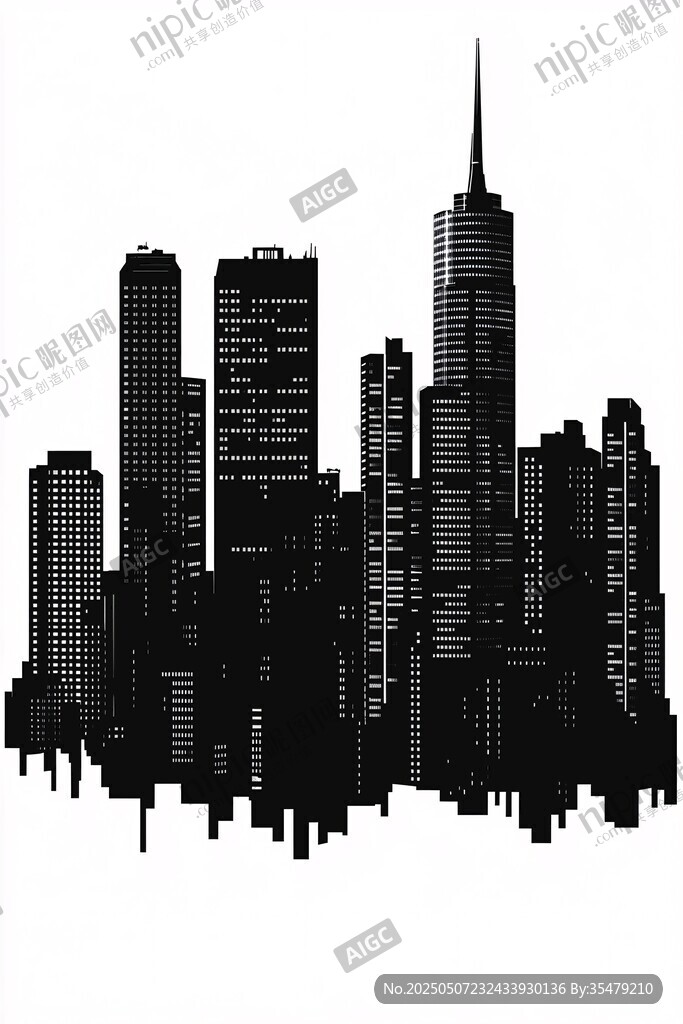 现代都市建筑剪影