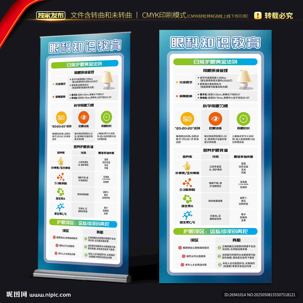 眼科知识展架
