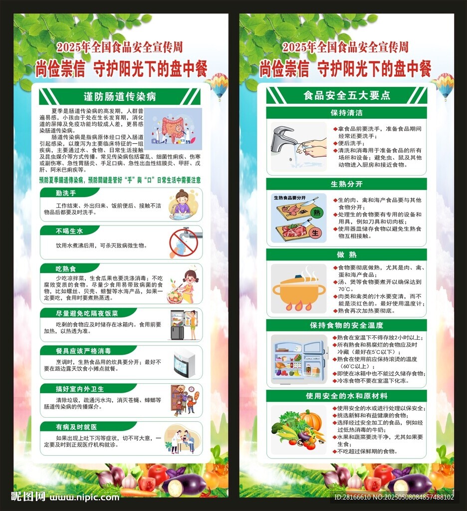 全国食品安全宣传周展架