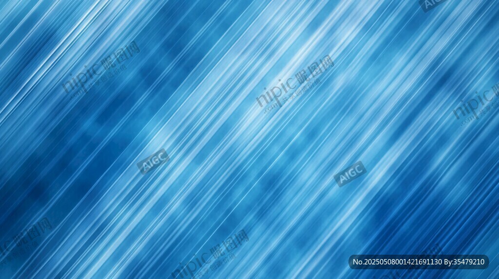 蓝色动感斜线条纹背景