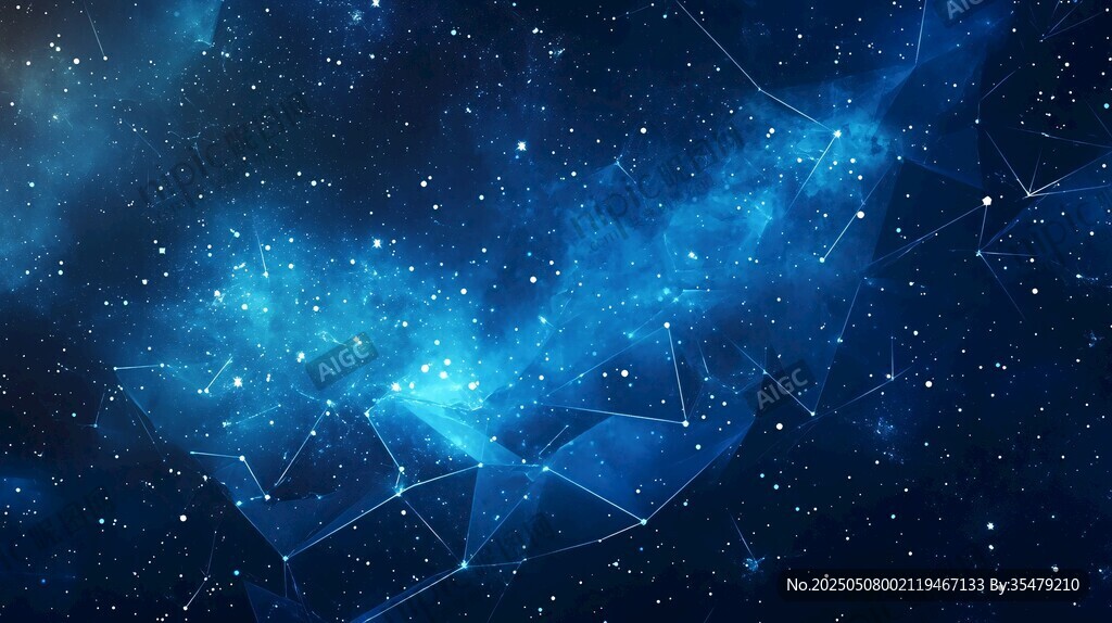 梦幻星空科技感背景图案