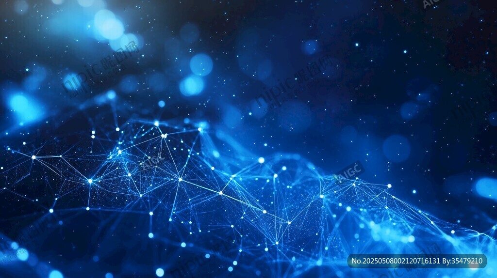 梦幻科技蓝光网络背景图