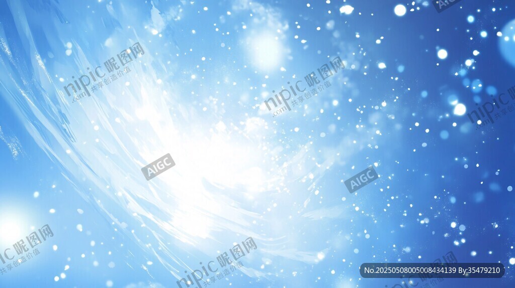 梦幻蓝色星空背景画面