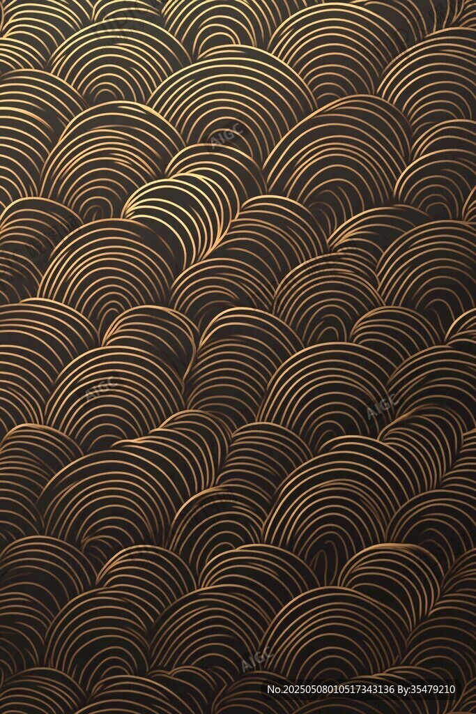 金色海浪纹理图案背景