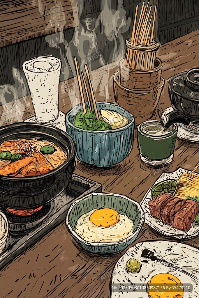 日式美食盛宴摆上餐桌