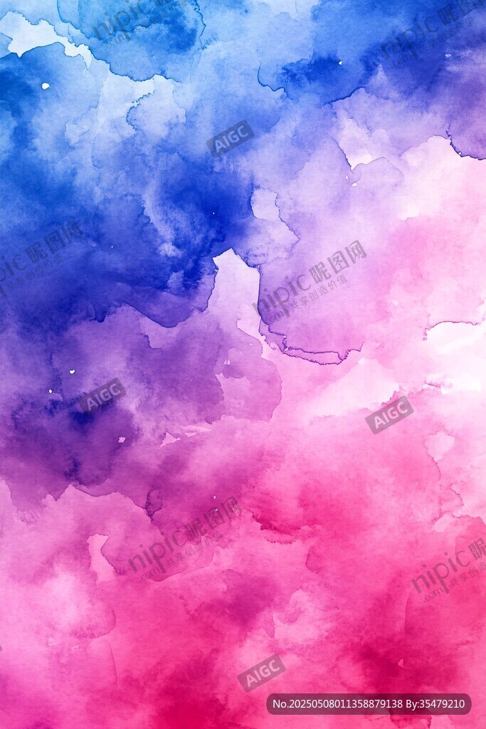梦幻水彩渐变天空背景
