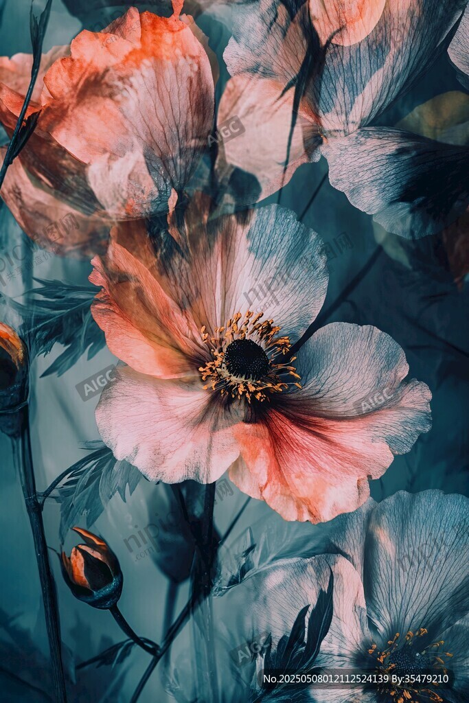 梦幻花卉图