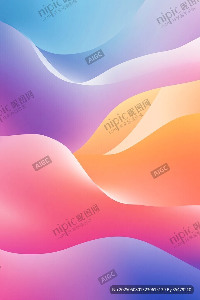 梦幻渐变流体背景图案