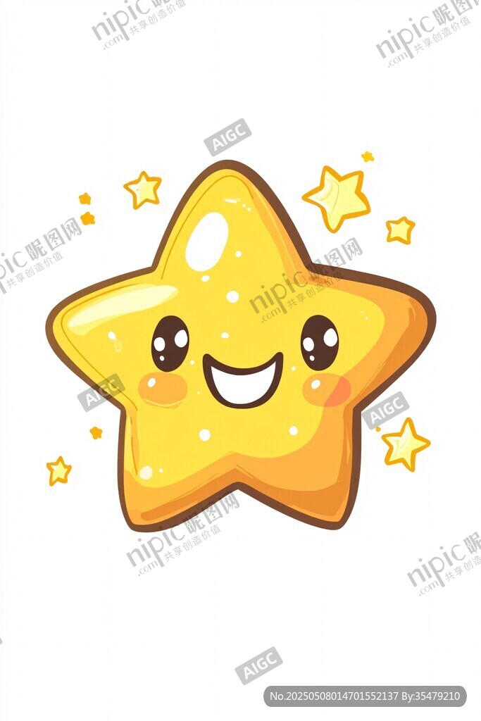 可爱星星卡通形象